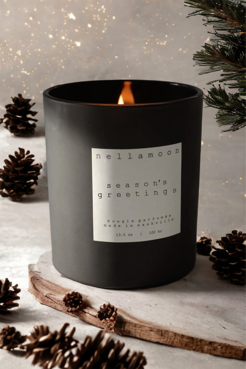 season's greetings nutmeg, cinnamon, clove, musk + juniper nellamoon