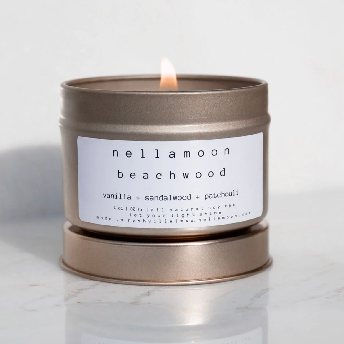 gold travel tin candle nellamoon candles