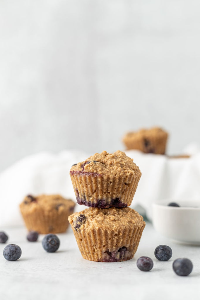 healthier blueberry muffins